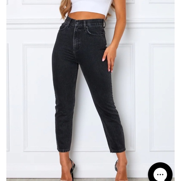 Drive Me Crazy Cropped Jeans Vintage Black - Picture 4 of 8